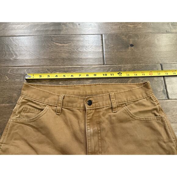 Dickies Mens Brown Carpenter Duck Canvas Relaxed Fit Workwear Work Pants 32X30 - Picture 7 of 9